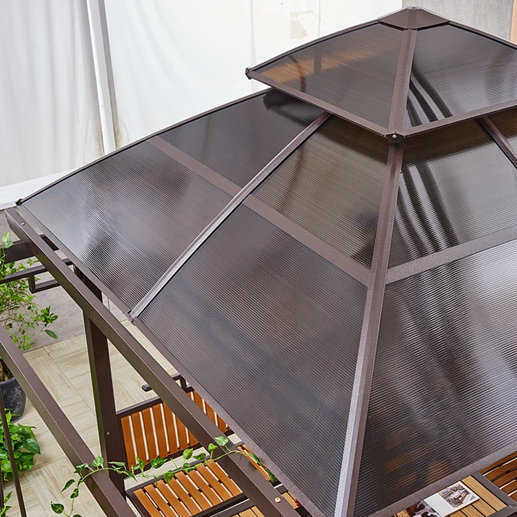 Hot sale shade summer indoor family cast iron classic black pavilion furniture