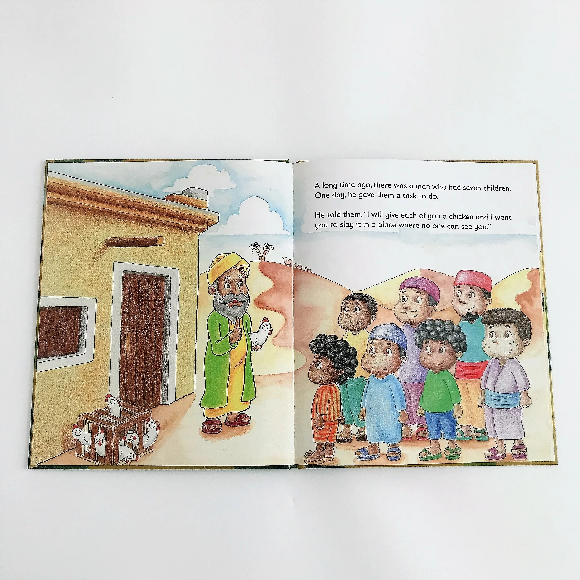 Chinese printer Kingprint printing hardcover story picture children book with spot UV printing