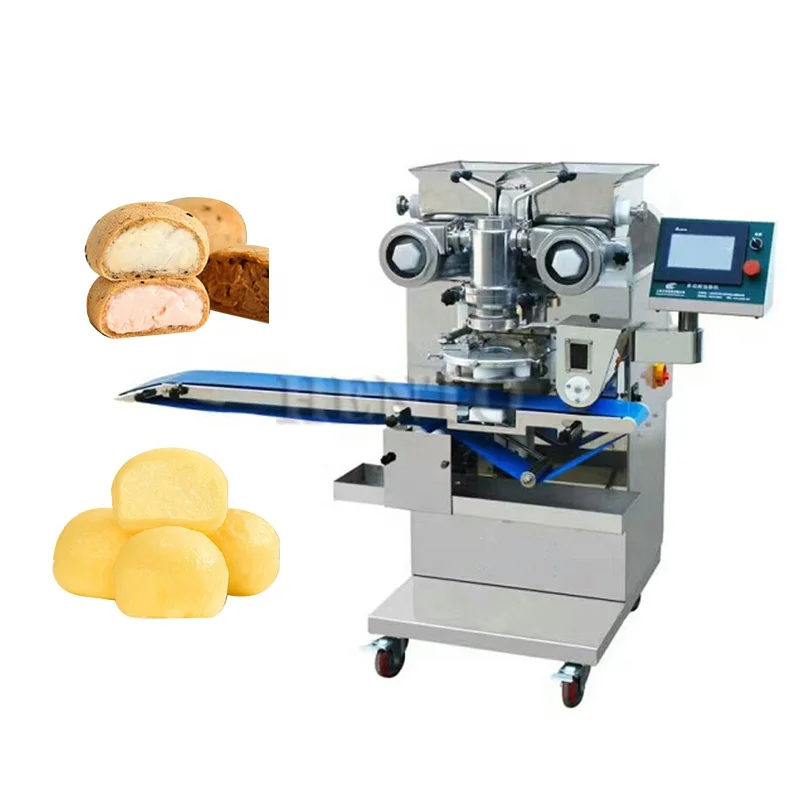 Durable Encrusting Machine Automatic / Mochi Ice Cream Making Machine / Mochi Stuffing Encrusting Machine