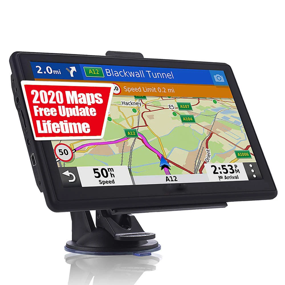 7 дюймовый сенсорный экран HD Автомобильный GPS навигатор для грузовиков следуя новейшим/Северная Америка/Южная