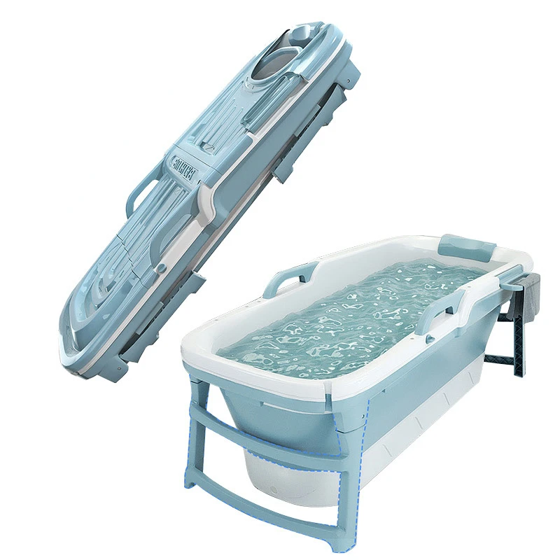 Freestanding Bathroom Folding Portable Plastic Adult Baby Movable Foldable Bath Tub Bathtub
