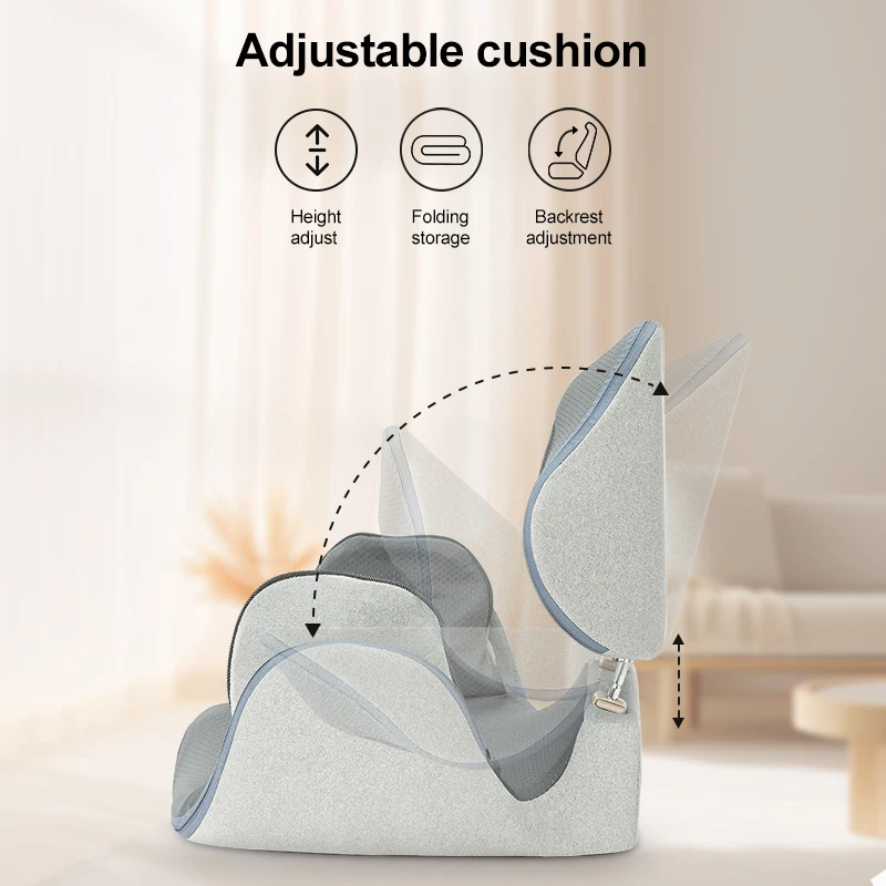 knead shiatsu air compression heat car massager portable thigh waist pad seat vibration massage chair cushion for back pain