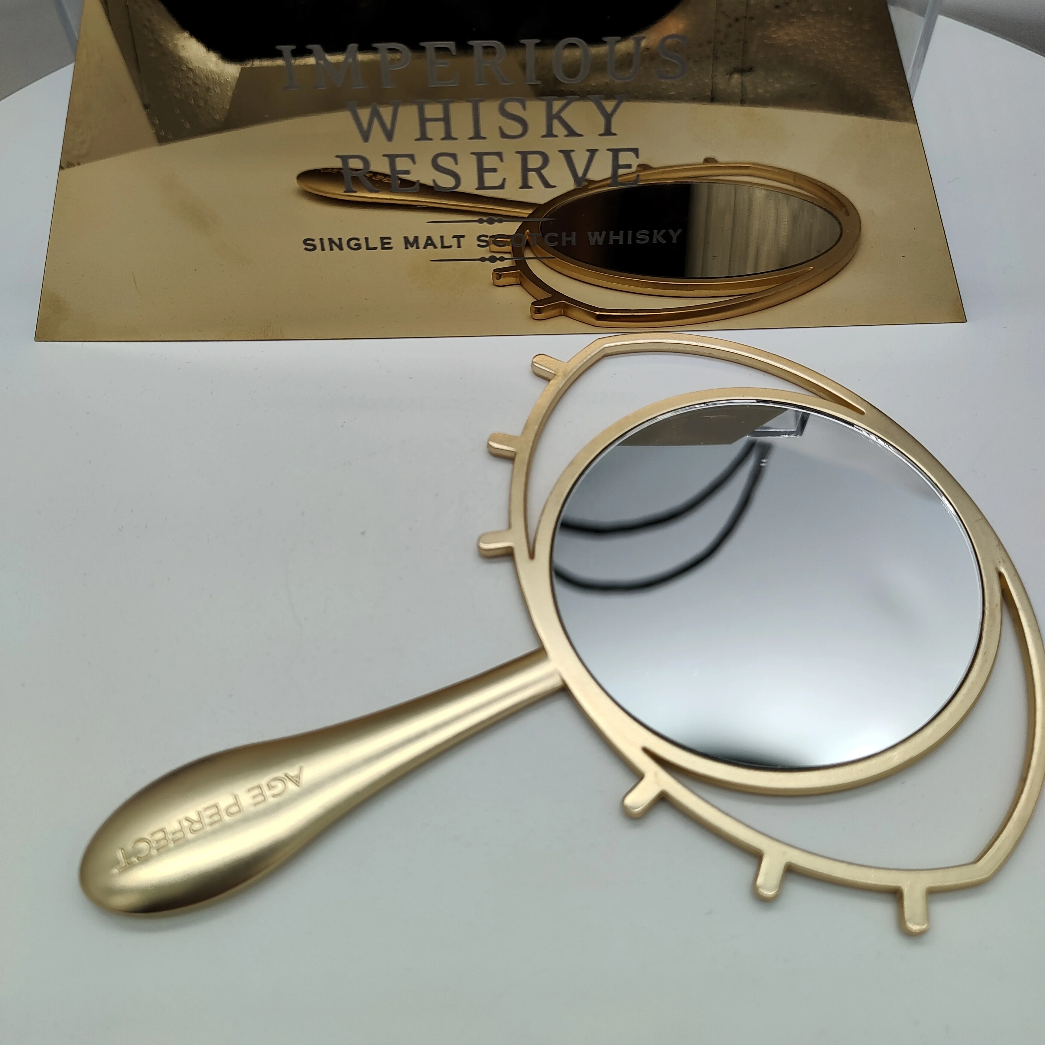 Hot Sale Golden Eye Mirror With Handle High Quality Makeup Mirror