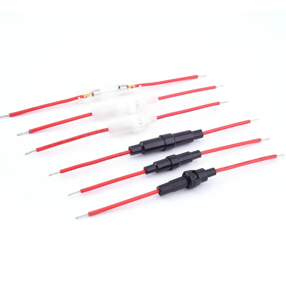 Автоматический водонепроницаемый UL16 18 AWG провод 15A 250V 6X30mm Встроенный держатель предохранителя