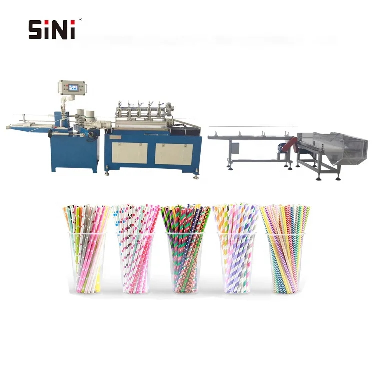 Low price Paper drinking straw machine Paper straw making machine Drinking logo print machine
