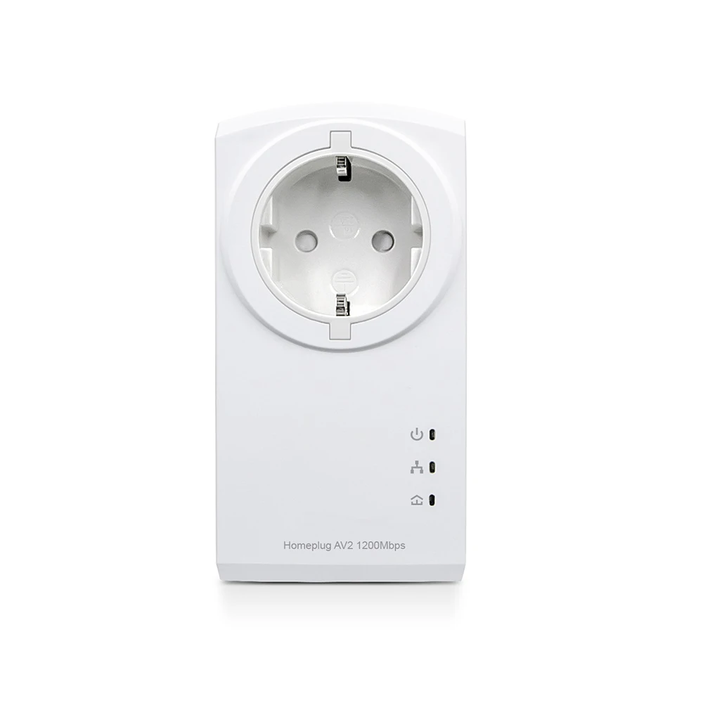 
AC Passthrough Homeplug Powerline Adapter Kit AV2 1200Mbps Powerline Adapter 