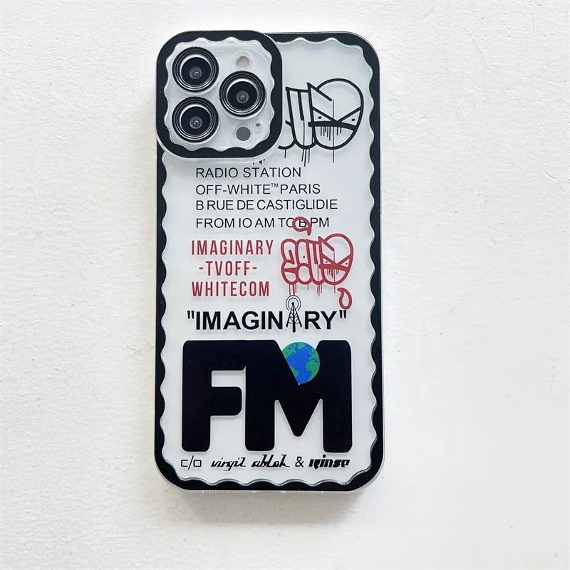 Soft Clear Phone Cases for iPhone 12 13pro max 11 Food Cartoon Cellphone Cover XR XS Max