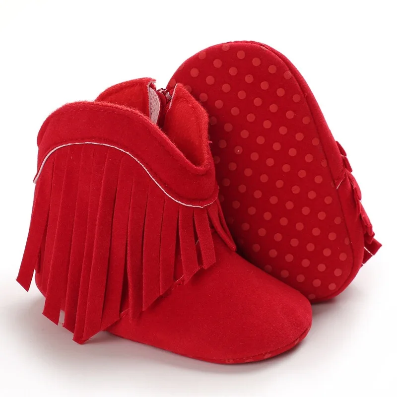 Autumn and Winter  fashion l baby boots baby soft soled suede leather shoes six colors baby retro tasse Moccasins