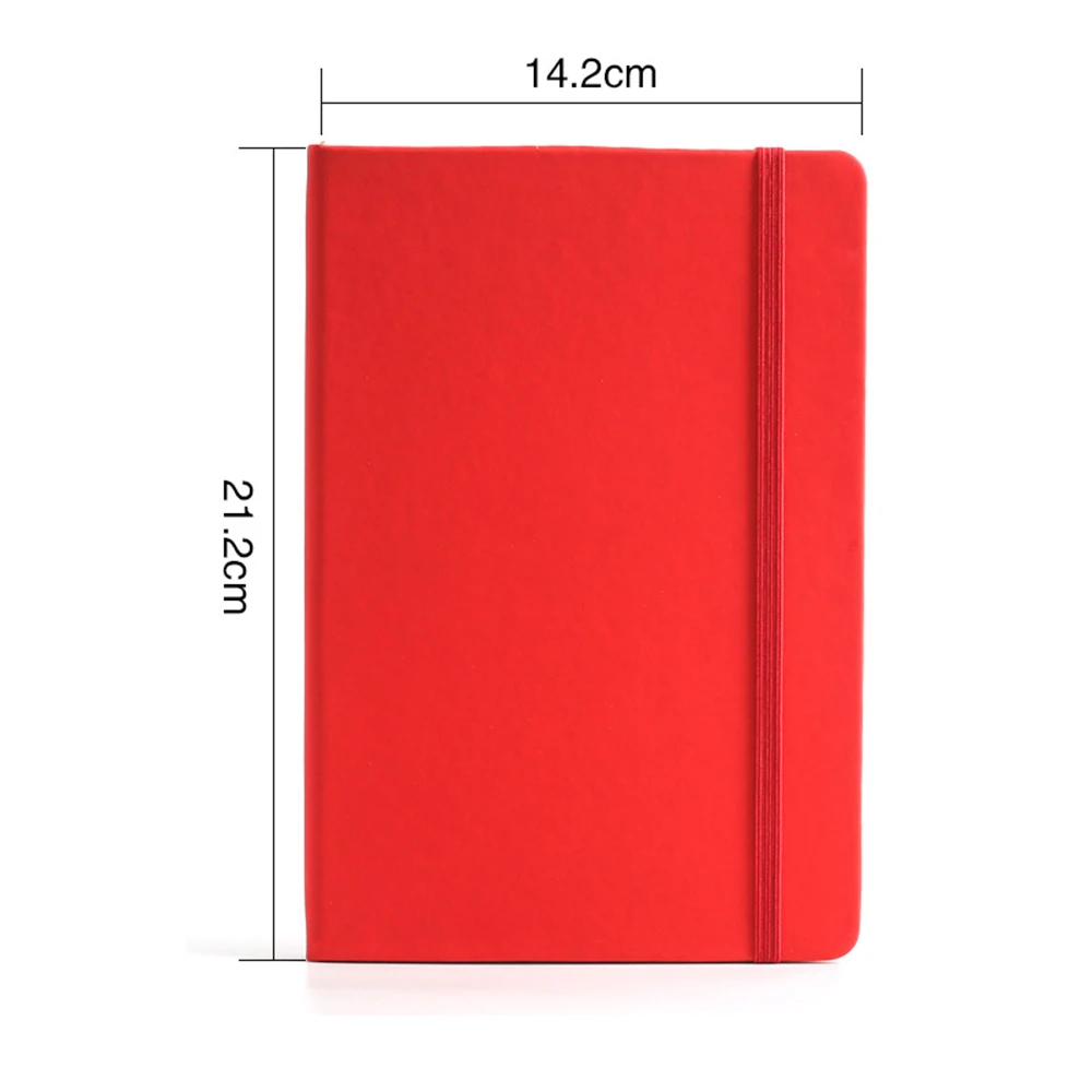 Notebook Custom Promotional A5 Business Lined Journals Notebook PU Leather Hardcover Notebooks with logo 192 pages Thick Journal