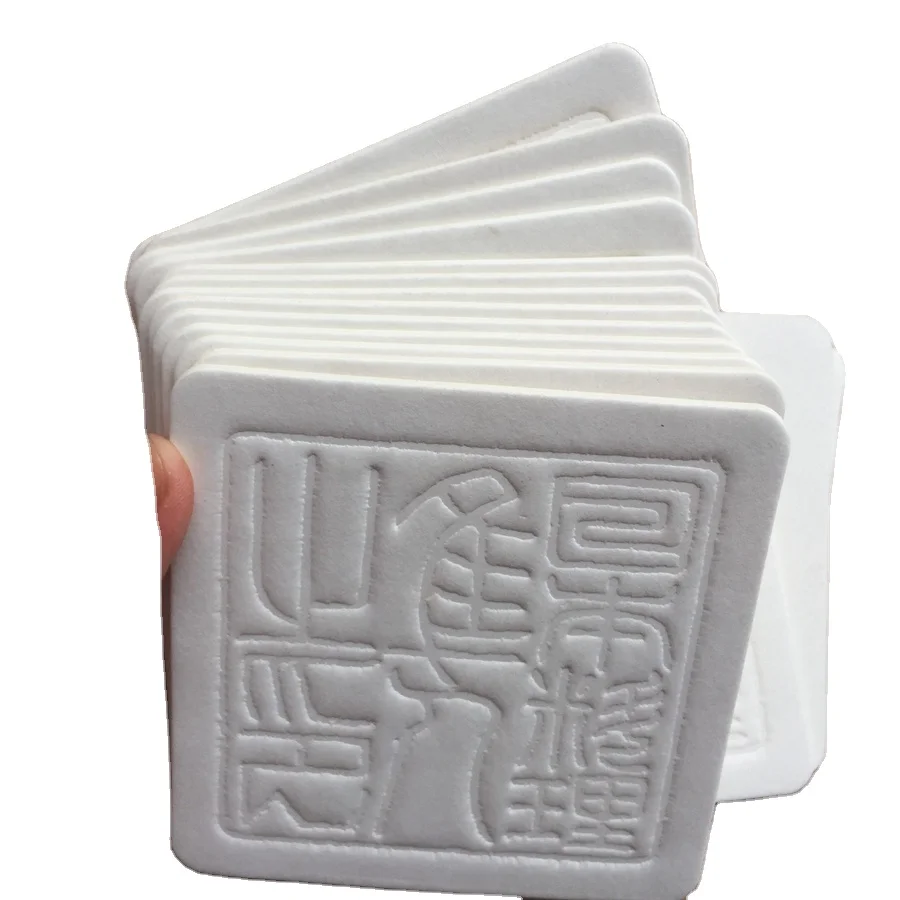Excitation salient paper coasters absorbent paper coasters Custom logo coasters