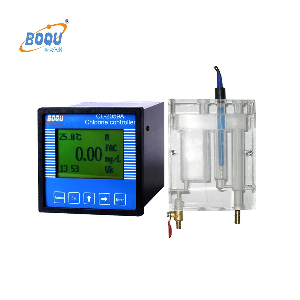 BOQU CL-2059A online water quality chlorine and ph controller drinking water