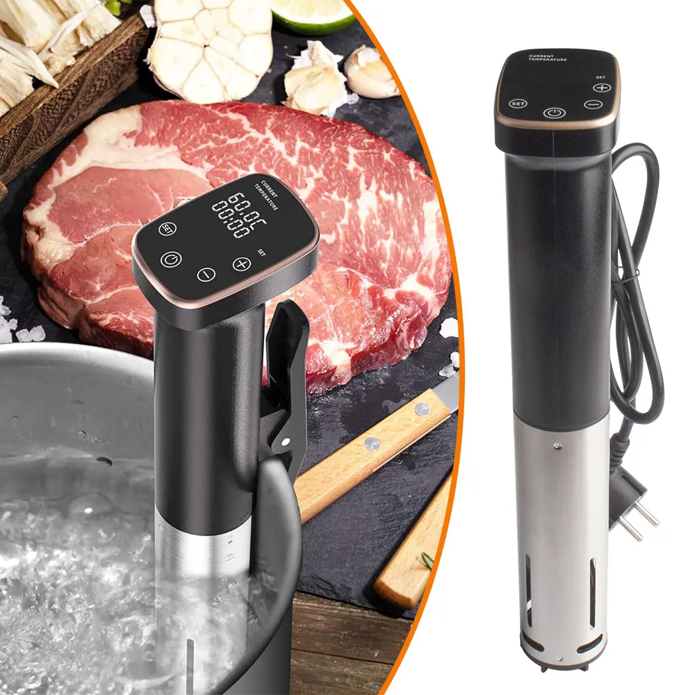 1100W Sous Vide Cooker LCD Touch Immersion Circulator Accurate Cooking IPX7 Waterproof Vacuum Cooker with Digital Display