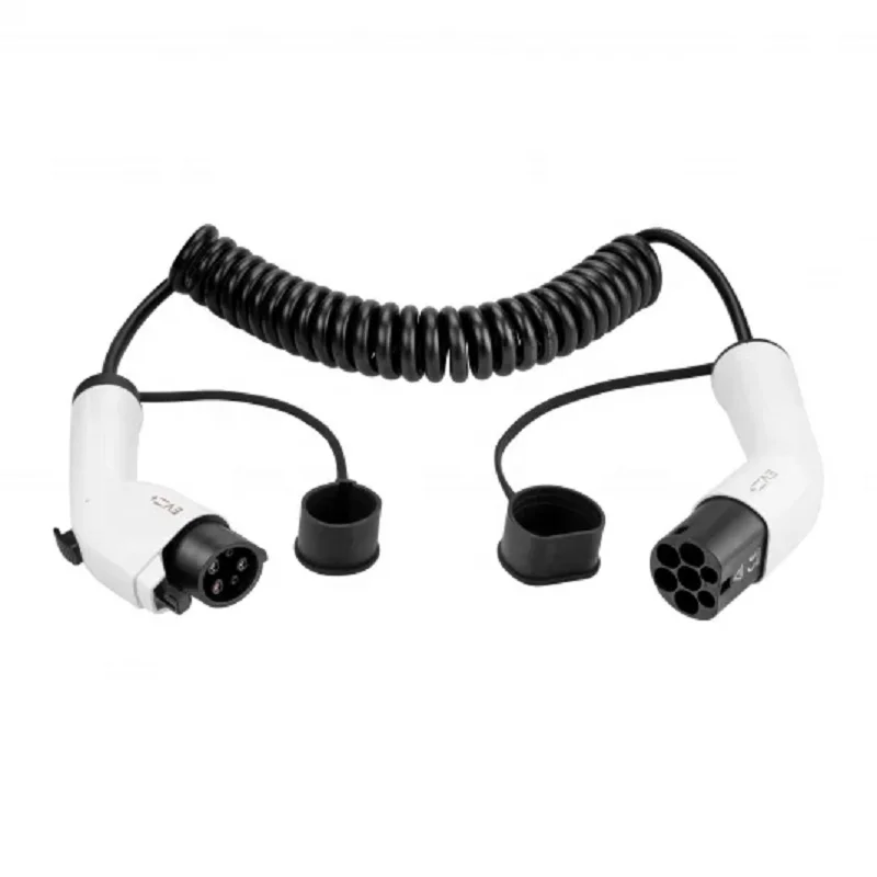 EV charging cable Type 1 to Type 2 Spiral 16A 1 PhaseDugu9jian