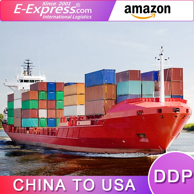 DDP FBA Sea Freight Forwarder China to USA Amazon LCL Service with Free Warehousing