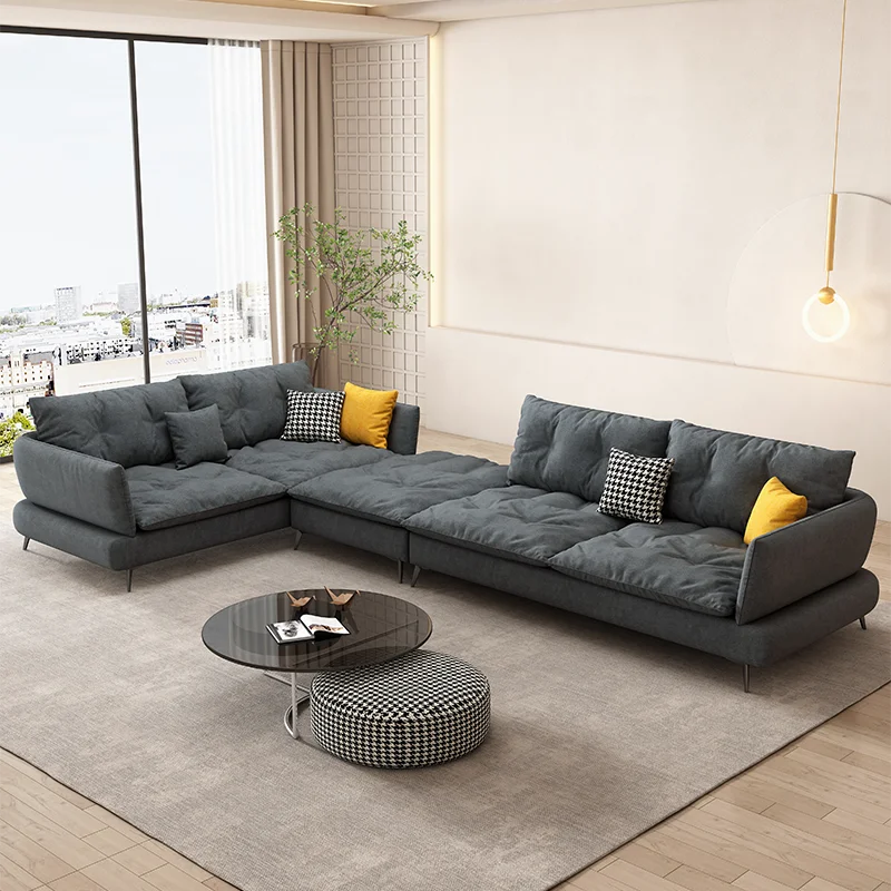 Modern fabric folding chair sleeper wooden living room multifunctional divan three seat sofa bed