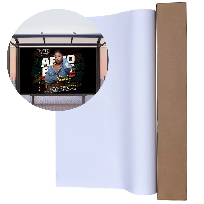 White Rolls Printable Black Glue Self Adhesive Vinyl Paper