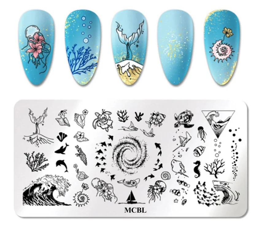 Guangzhou Supplier Offers Custom Anime Theme Nail Stamping Plate Stainless Steel Nails
