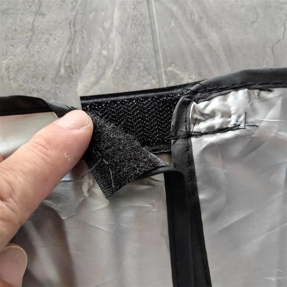 Titanium silver coated car front windshield sunshade