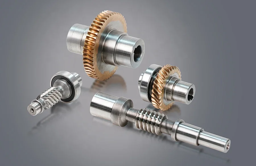 Best quality  nickel white worm gear shaft