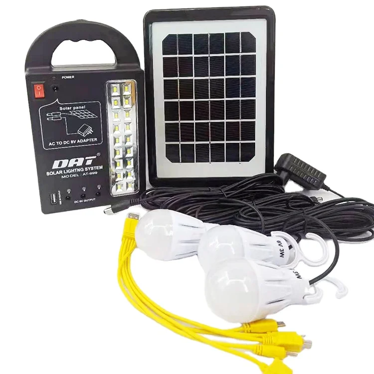 DAT Brand Solar home lighting system AT-999 hot sale solar energy led light