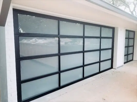 Full View Automatic Aluminum Glass Garage Door with Good Prices