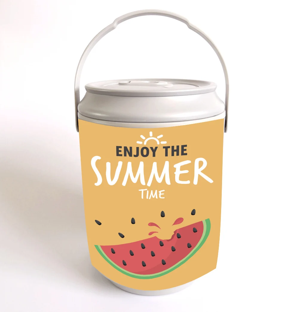 2 gallon 7.6L high quality plastic thermos ice  water beverage ,wine, beer cooler jug can shape cooler