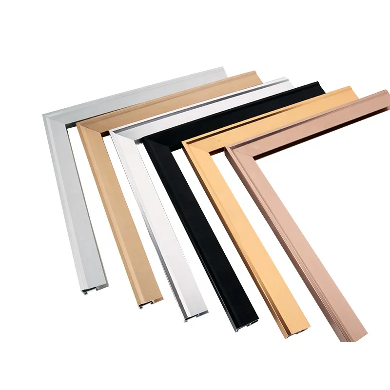 
Gold metal A4 aluminum alloy moulding wall hanging home decor picture frame 