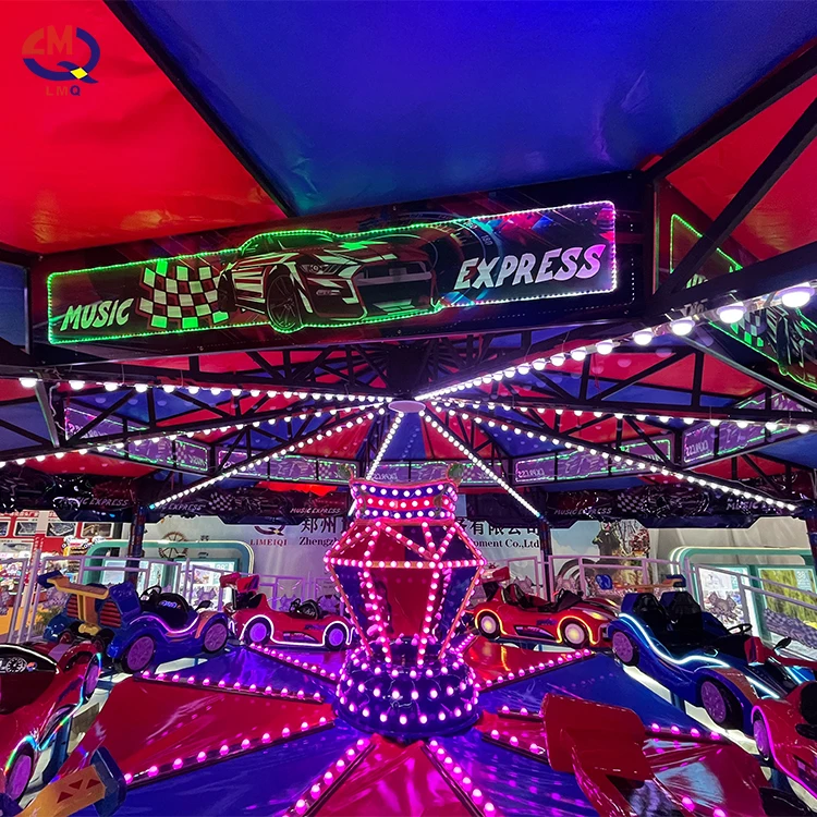 Hot Selling Amusement Equipment Music Magic Flying Car Thrill Rides Amusement Rides