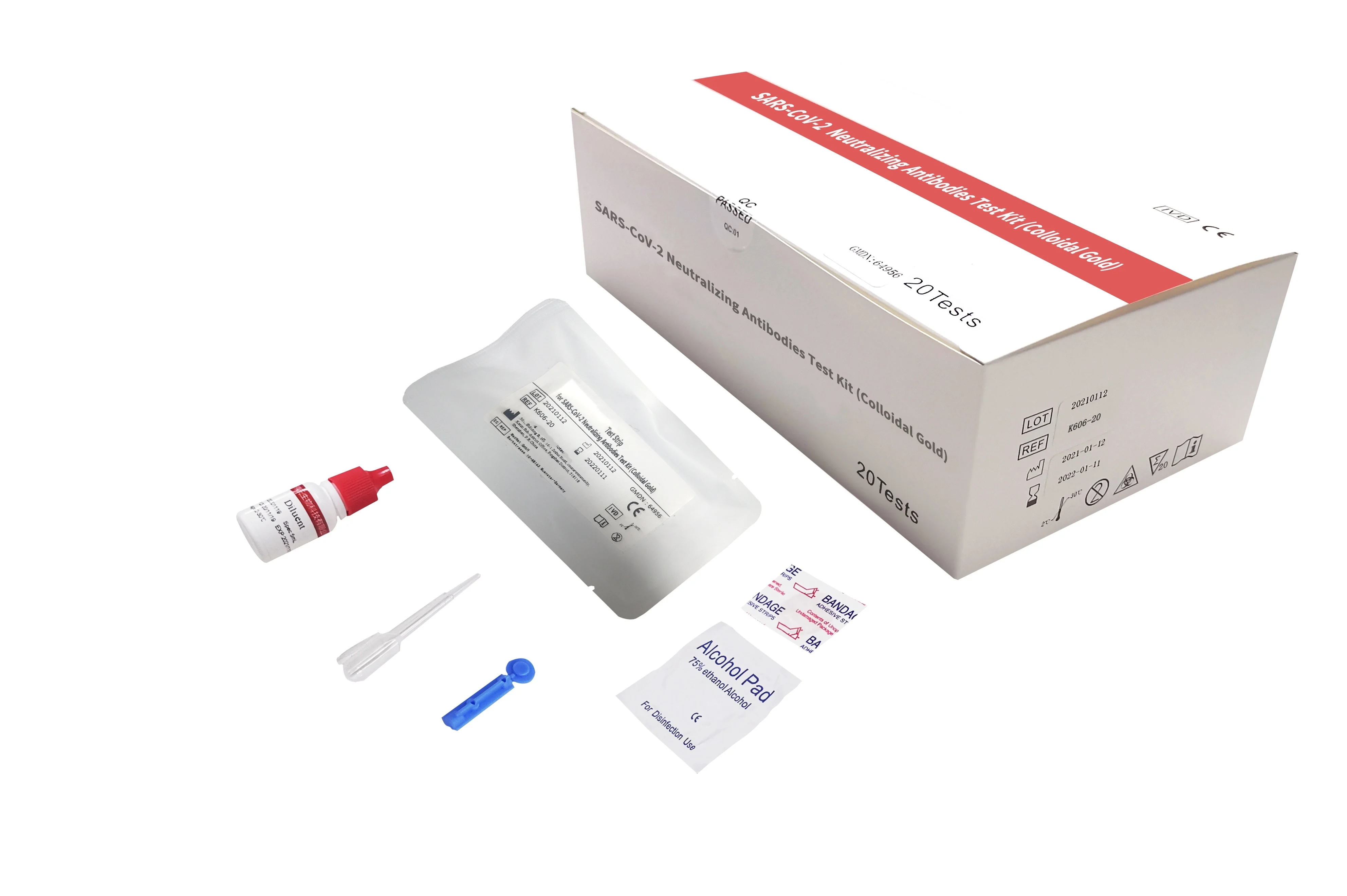 
Nutralizing Antibodies Test Kit Blood Test Colloedal Gold 