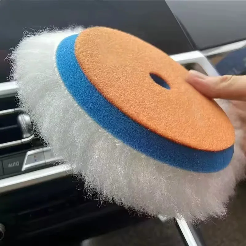 ES Wool Ball Polishing Plate Car Polishing Waxing Wool Wheel Self-adhesive Flocking Wool Felt 5' 125mm