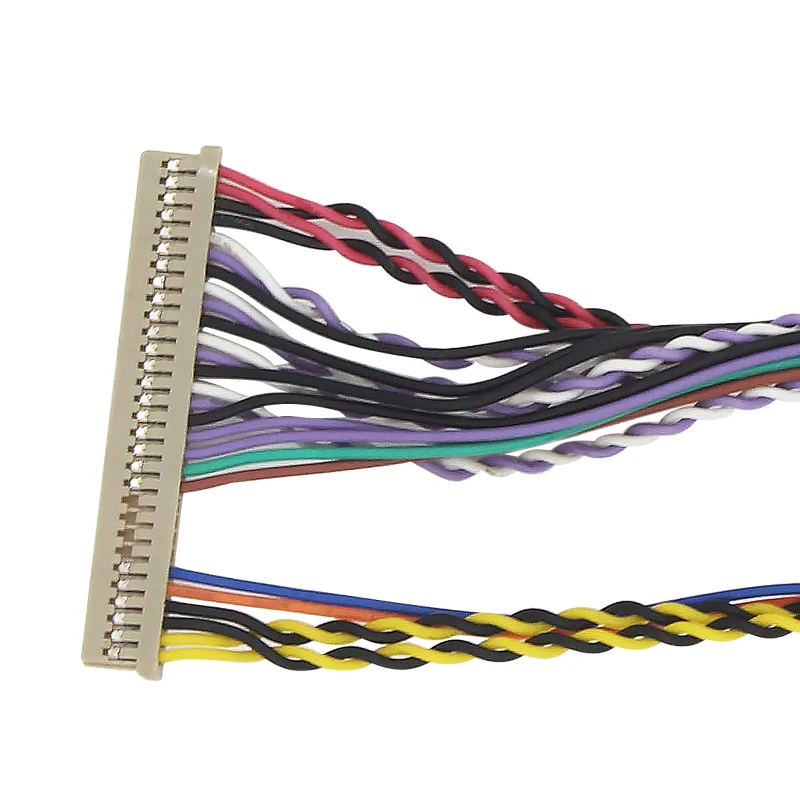 I-pex 20453-20455 40 Pin Ribbon Cable Led Lvds Cable 1ch 6bit For 1366x768 Panel Lvds Cable