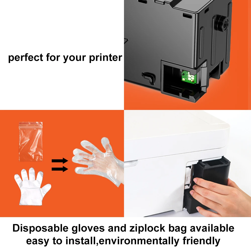 Topjet T6712 PXMB4 Maintenance Box 6712 Waste Ink Tank PadT671200 Compatible for Epson WorkForce Pro WF-6590 WF-8590 Printer