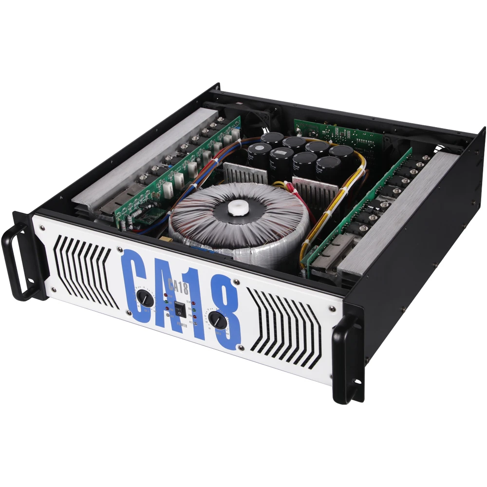 Biner CA18 2u 2ch 1100W Professional Power Amplifier for Stage Performance Concert Conference KTV Party