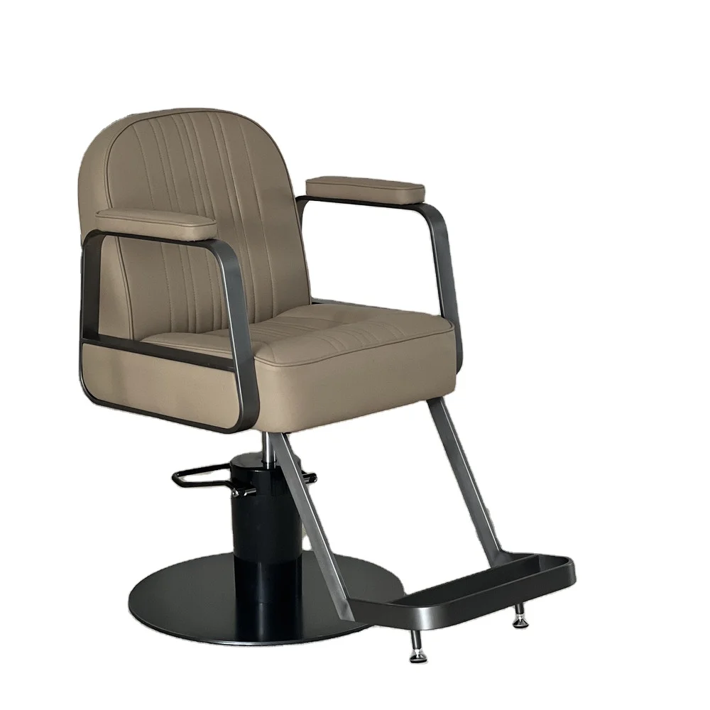 Salon furniture black styling hairdressing chairs Customizable colors black hair salon chairs