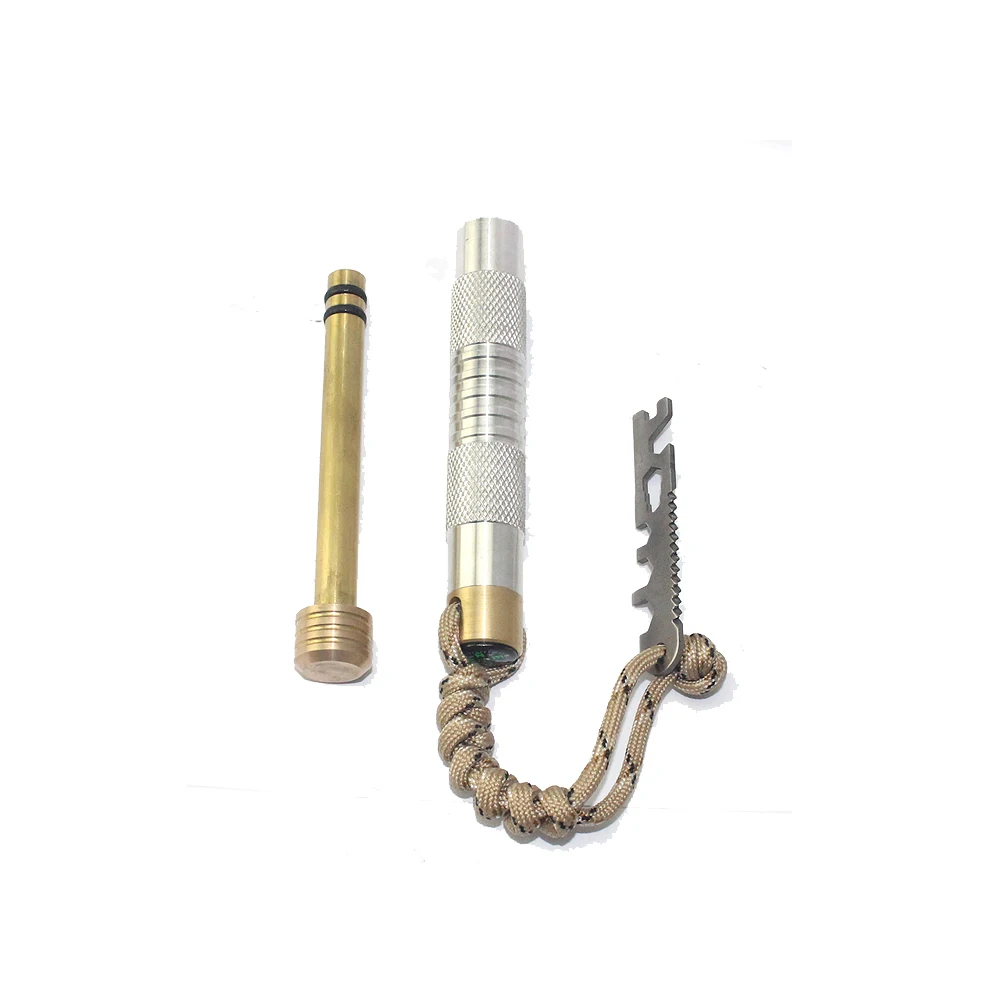 New style Outdoor Survival Make-fire Fire Piston Kit, Wild Environment Camping Piston Fire Starter With Multifunctional Tool Car