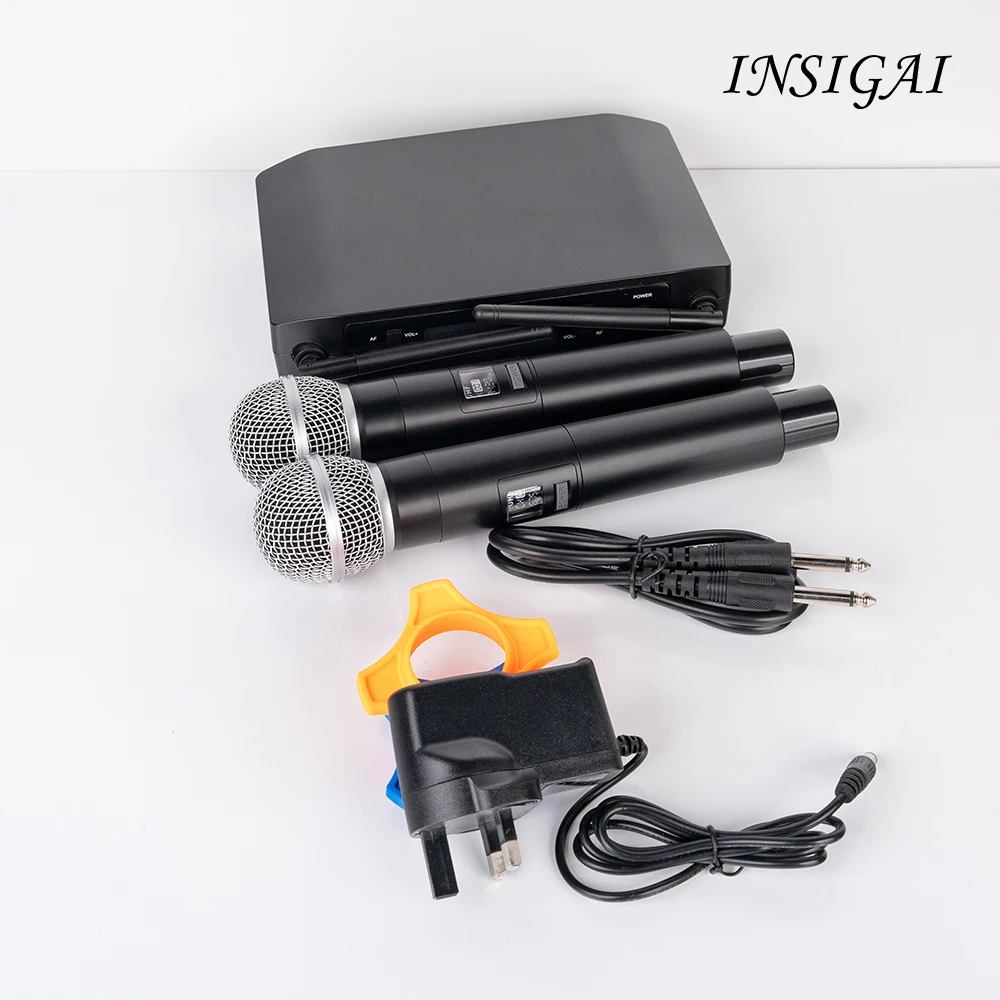 GLXD4 UHF Wireless Microphone System High End Professional 2 Handheld Mic Wireless Microphone