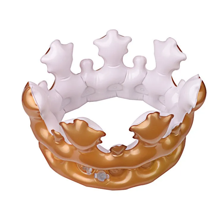 Inflatable Neon Color Crown Balloon for Halloween New Year or Thanksgiving Party Decorations Photo Props or Gifts