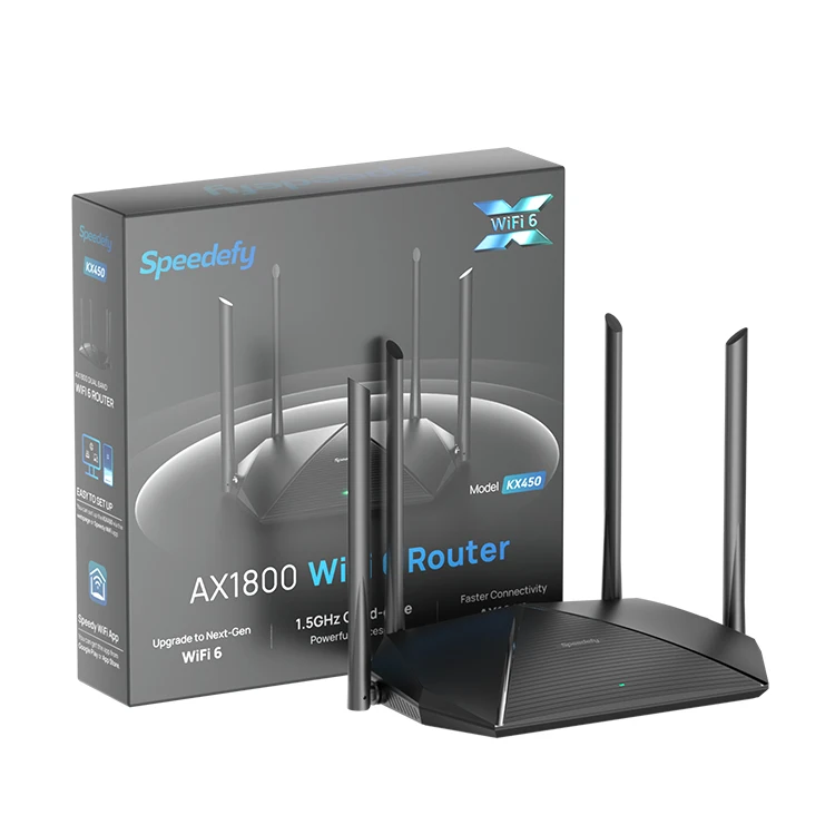 Router AX1800 600Mb WiFi 6 Dual-Band 1800Mbs Gigabit Rate Wifi Router Wireless wide wifi coverage