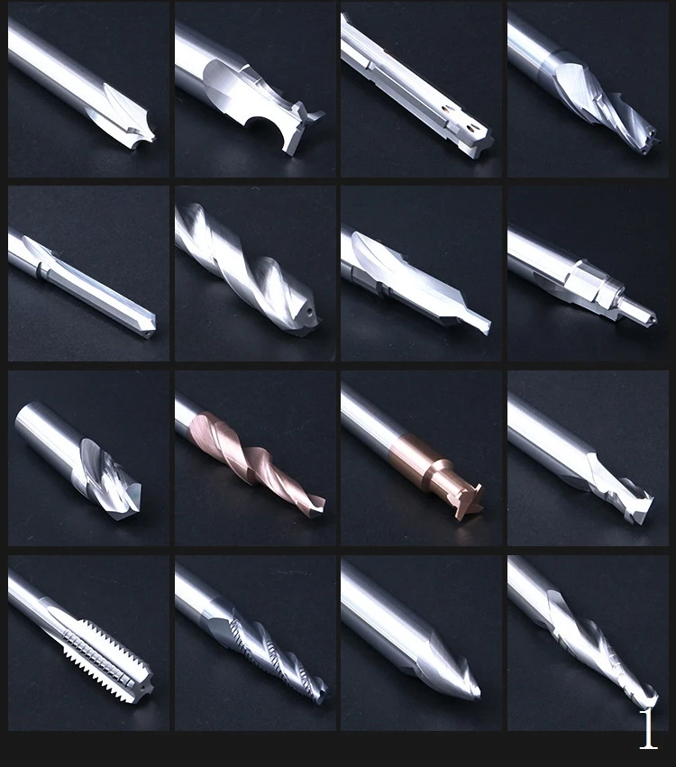 EITFS HRC65 4 Flute CNC Lathe Carbide Flat Square End Mill with Face Milling and Side Milling For Aluminum