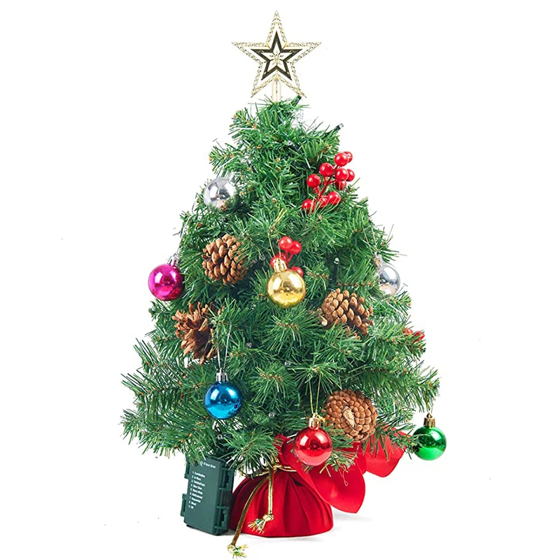20 Inch Holiday Desktop Colored Lights  Christmas Tree Led