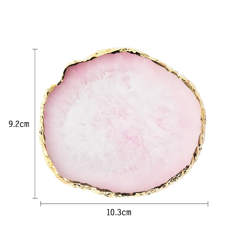  Nature Nail Art Display Japanese Style Colorful Round Agate Stone Painting