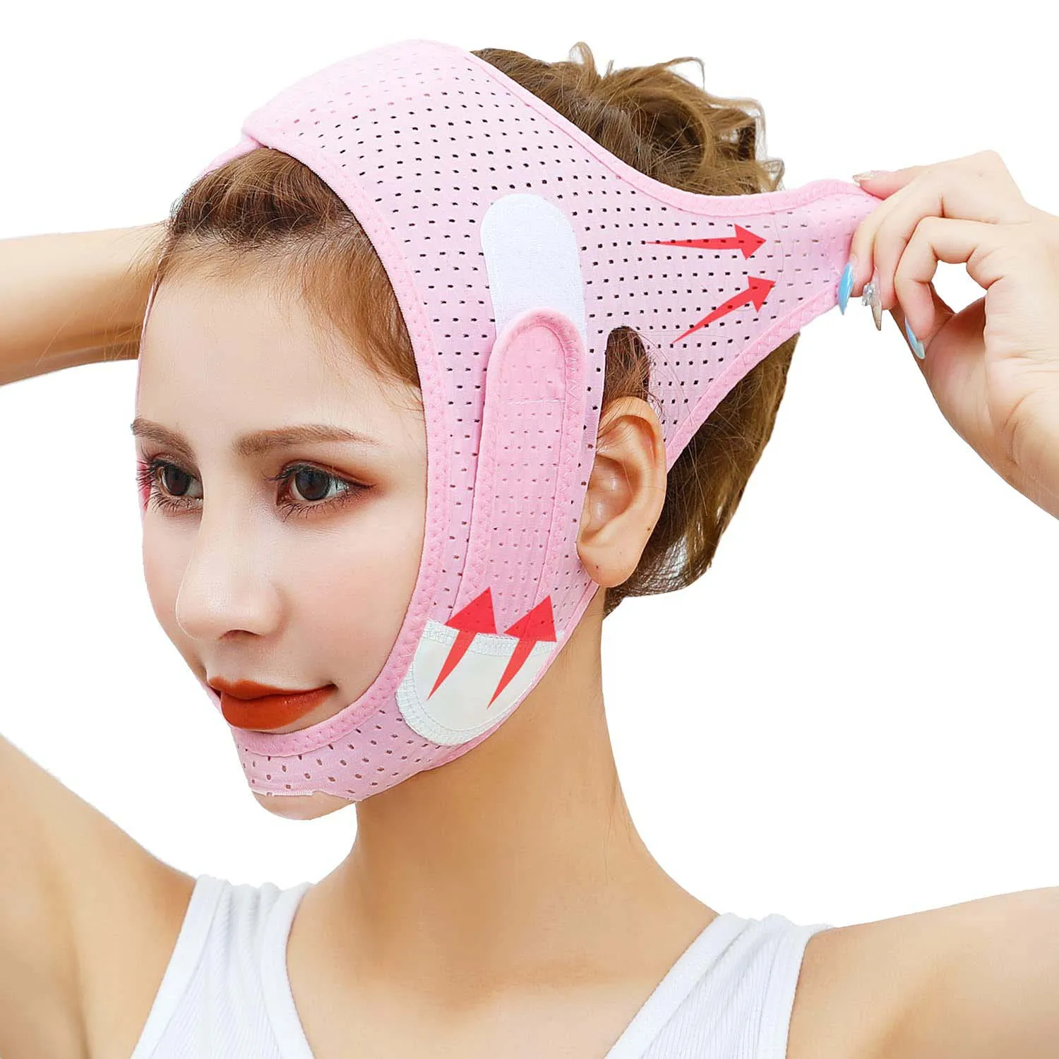 Kingworth El Levantamiento De La Cara V-Line V Face Slimming Strap Anti- Wrinkle Massager Lift Belt Bandage Chin Reducer Up Mask