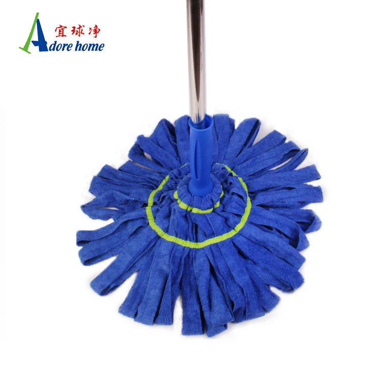Microfiber Squeeze Water FLAT Mop Dry Wet Retractable Cleaning twist mop