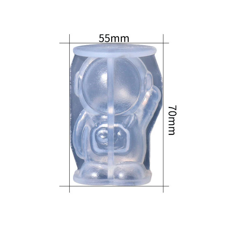 Wholesale Cheap 3D Spaceman Silicone Ice Cube Tray Mold Cute Ice Mold for Ice Coffee Juice Beverages Drink Soap