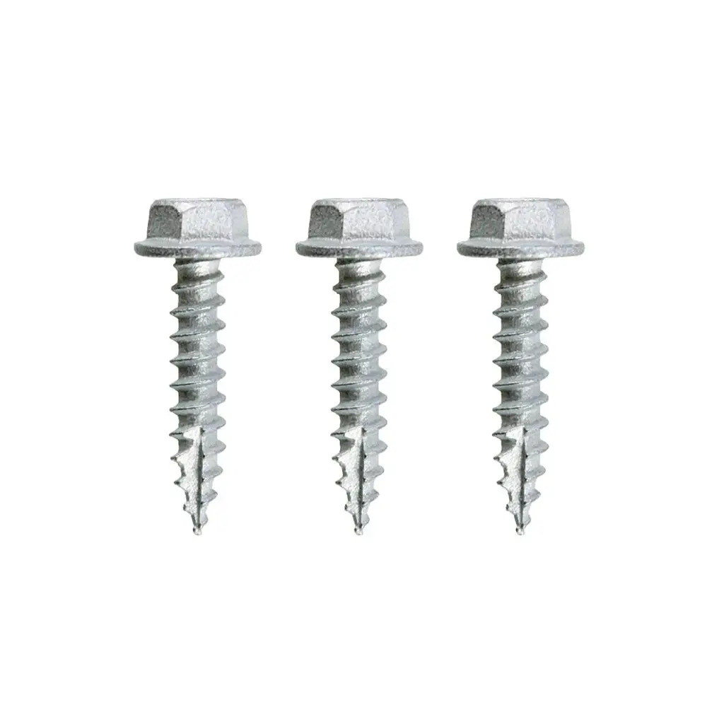 DIN EN ISO 10510 Zinc Plated M4 185mm Self Tapping Hex Head Self-tapping Fender Screws with Washer
