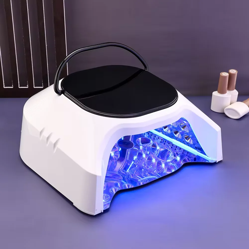 Professional Nail Salon Home Use Pro Cure Wireless Dual Light 86W Rechargeable UV Led Nail Gel Dryer Lamp