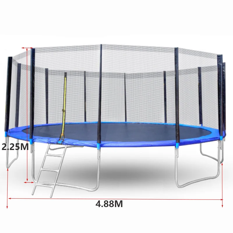 16 FT large trampoline manufacturer for sale outdoor jumping play for kids and adults
