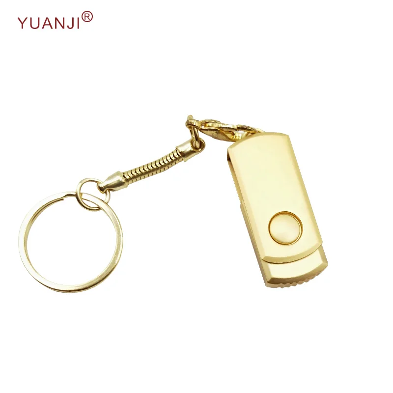 Shenzhen Manufacturer Rose Golden Silver Metal USB Stick with Large-capacity