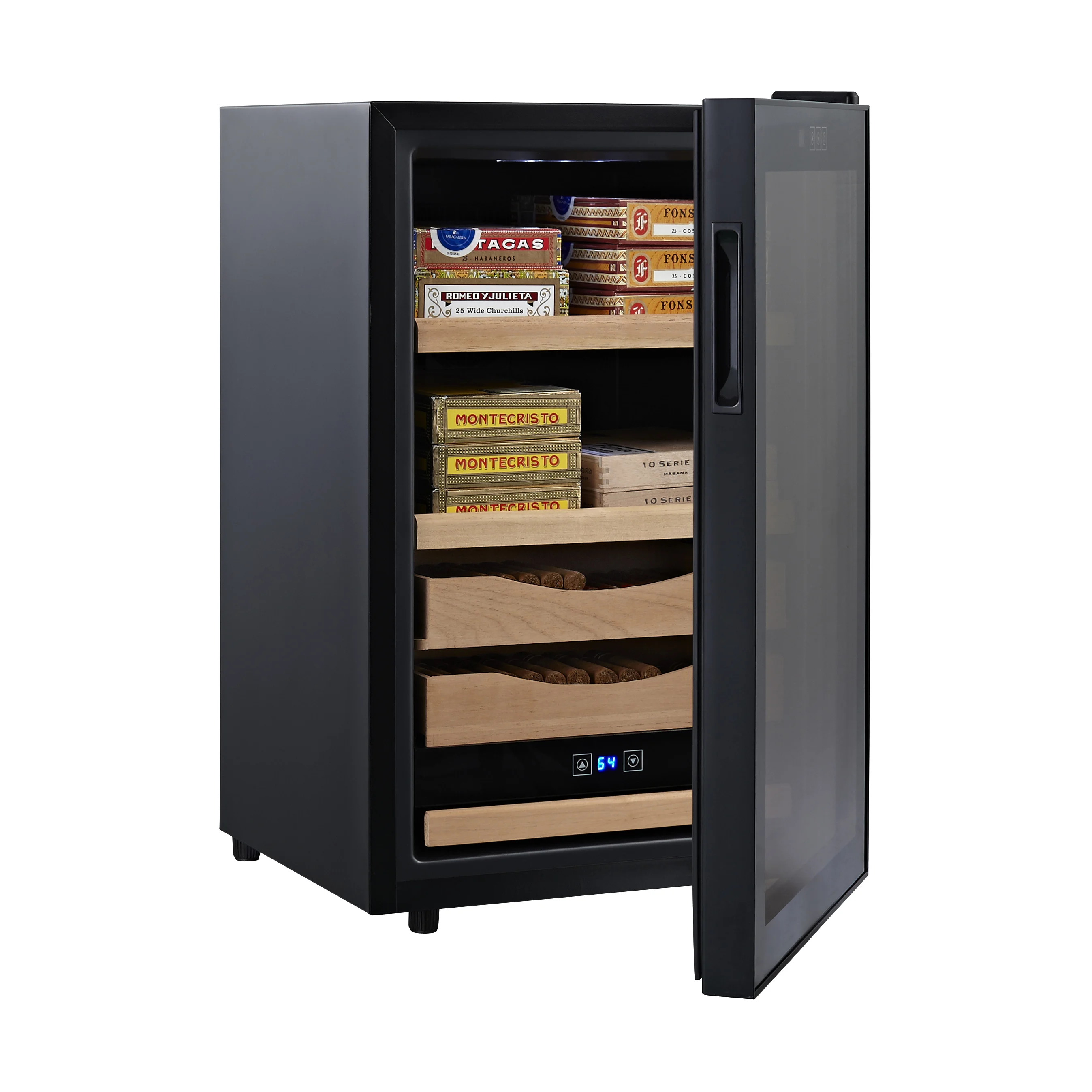 
65L 12-23 degree adjustable 50%-80% humidity semiconductor cigar case humidor 