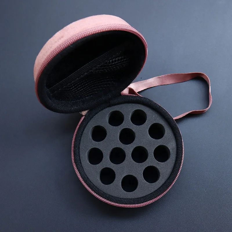 Essential Oil Case for DoTERRA 12 Slots 1ml2ml Velvet Storage Bag Essential Oil Bottles Holder Travel Carrying Hanging Organizer